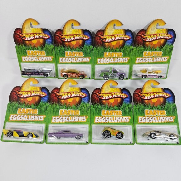 Hot Wheels Other - Hot Wheels Easter Eggsclusives Complete Set of 8 Die-Cast Cars 2007 Mattel